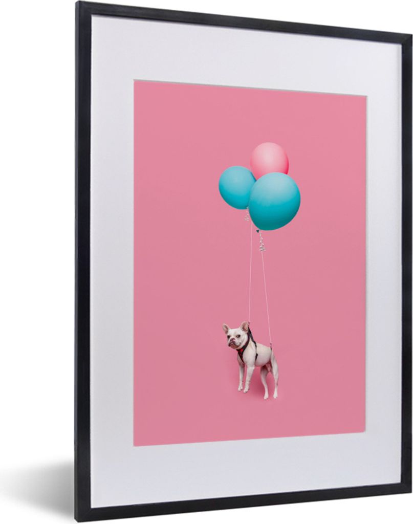 MuchoWow® MuchoWow® Gerahmtes Poster Französische Bulldogge Produktbild 