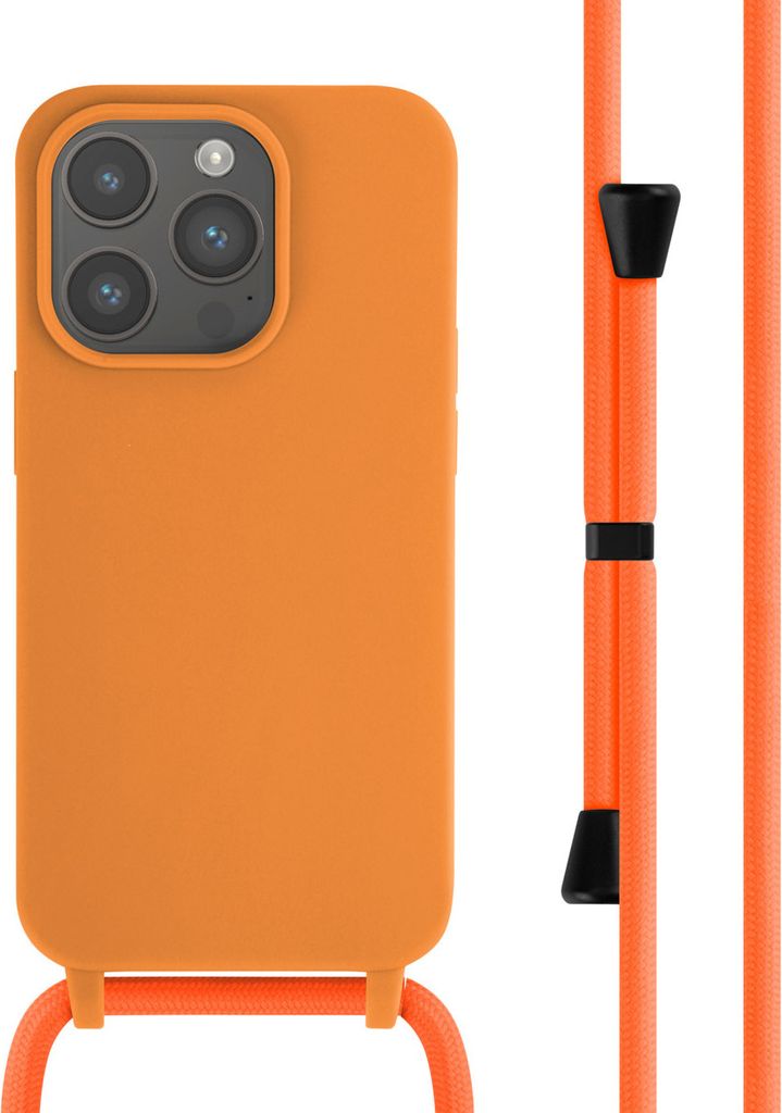 imoshion SilikonHülle mit Band iPhone 14 Pro - Orange Produktbild 