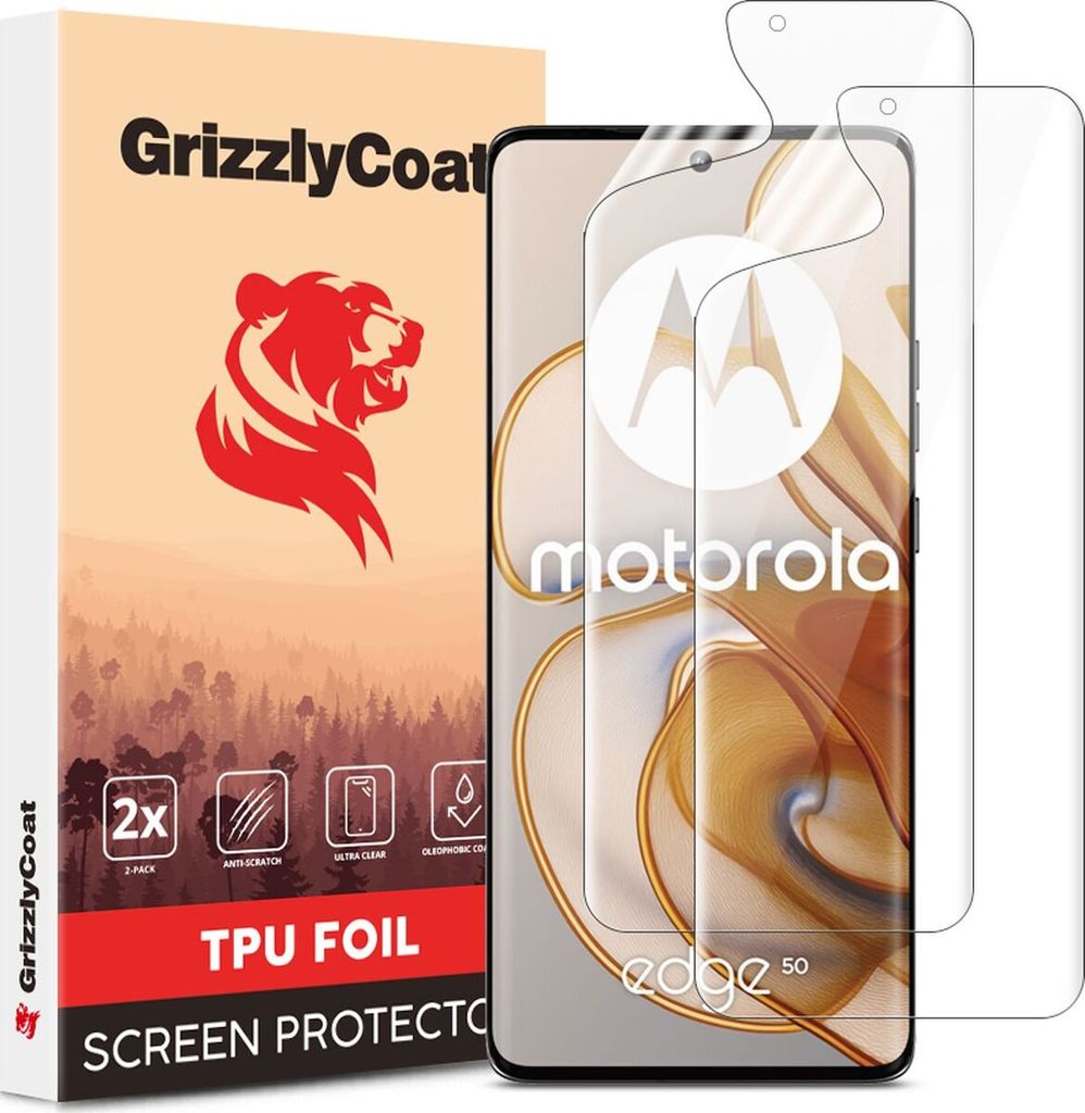 GrizzlyCoat  Motorola Edge 50 Hydrogel TPU Displayschutz - Produktbild 