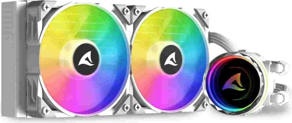 Dissipatore Liquido Sharkoon S80 RGB Bianco: Raffreddamento Professionale