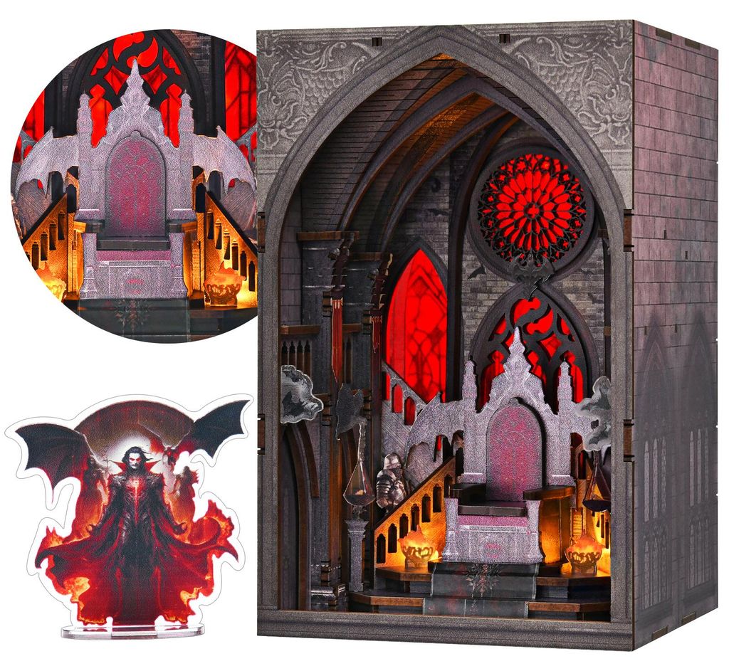 Throne of Blood DIY Book Nook Miniaturhaus 3D-Puzzle mit Produktbild 