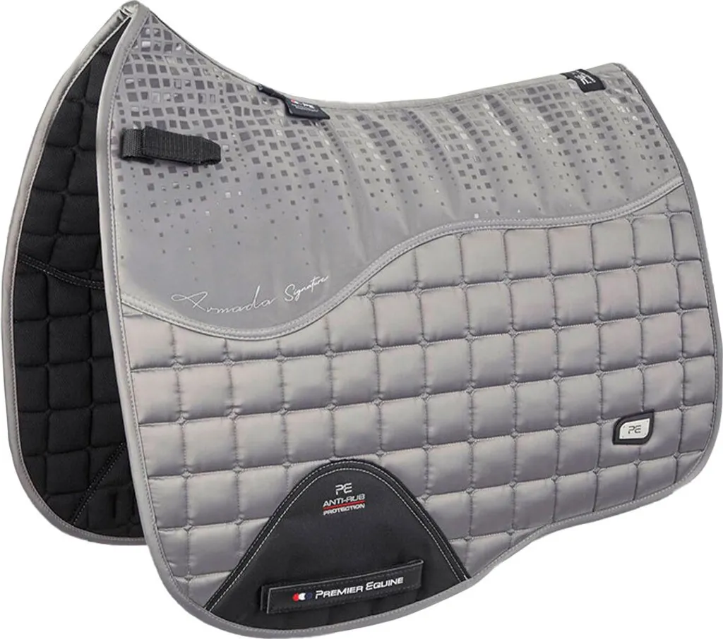 Tapis de Selle Dressage Gris Full Armada CC pour Entraînement et Concours