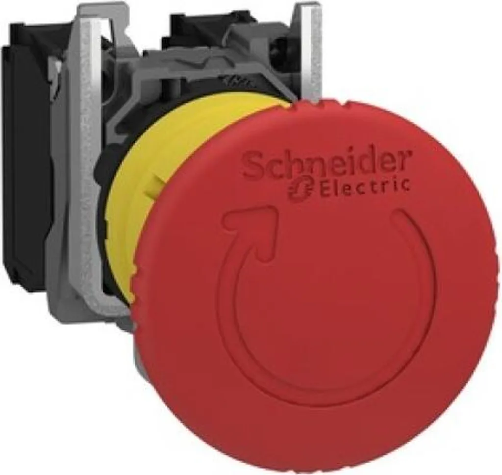Interrupteur d'arrêt d'urgence 22mm Schneider pour coffret électrique