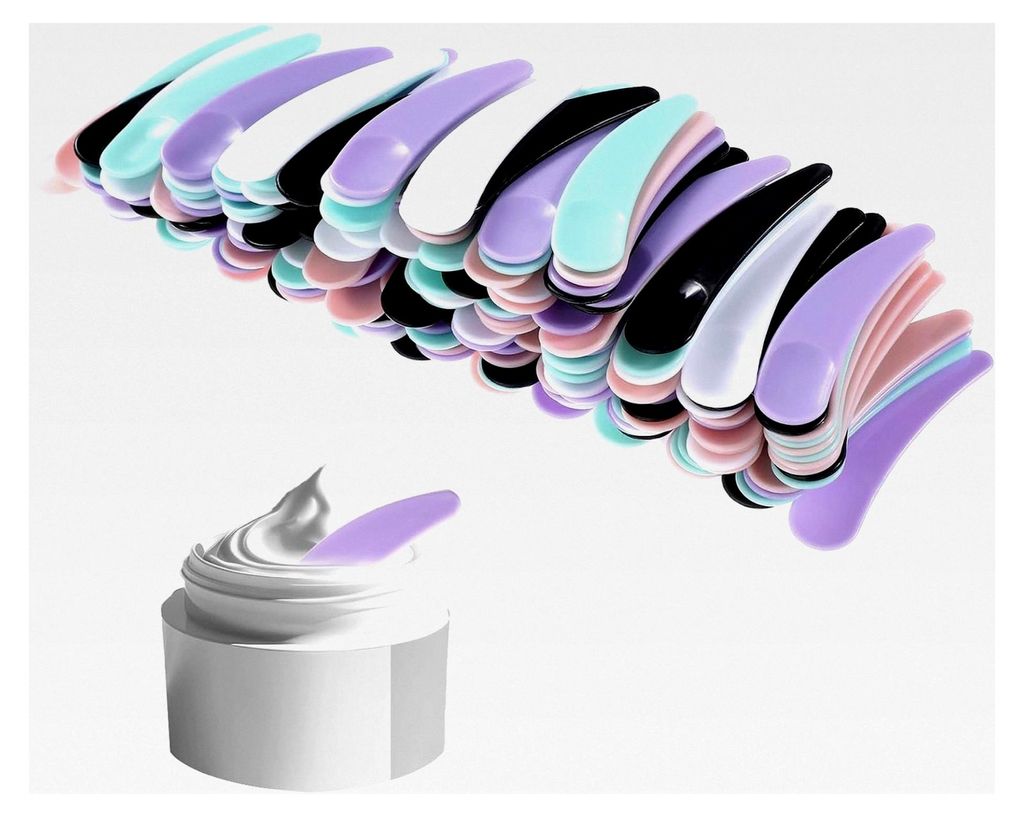200 Stück Kosmetikspatel, Make-up Entferner, Cremespatel für Gesichtsmasken, Gesichtscreme, Waschgel