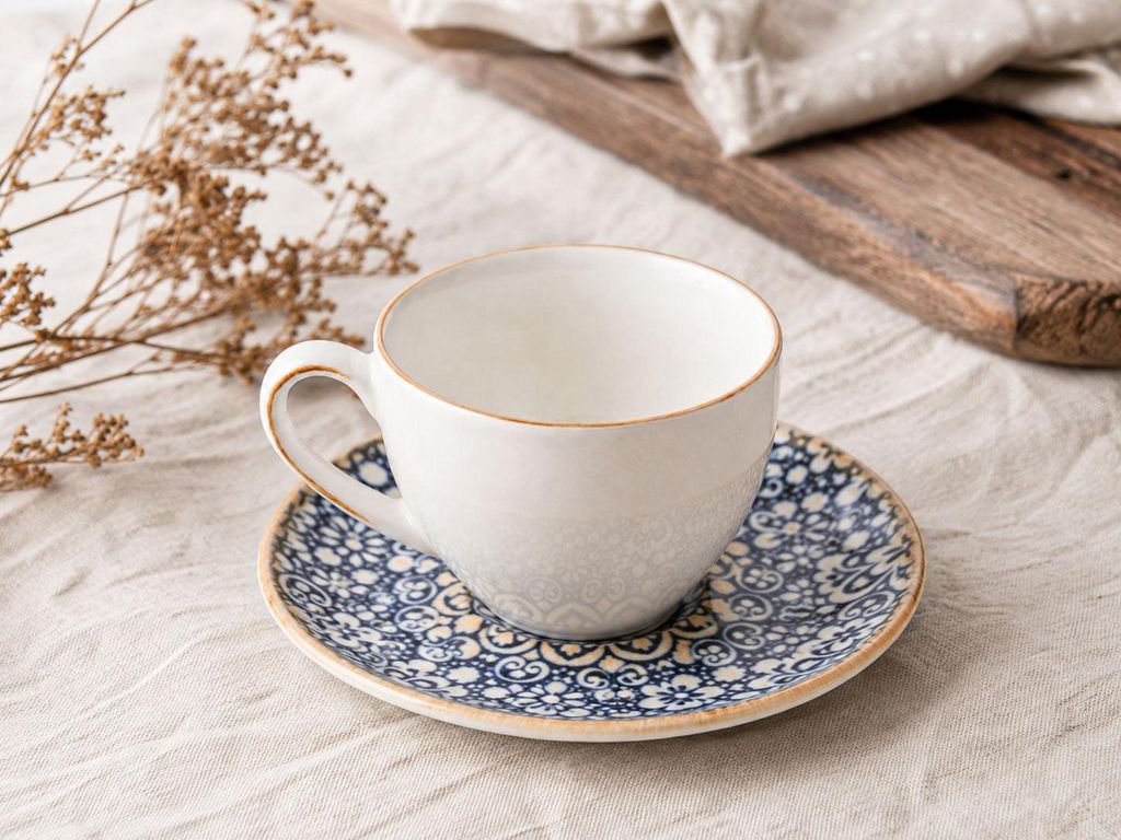 Bonna Alhambra - Thee- en schoteltjes - 230 cc - Porselein Productafbeelding 