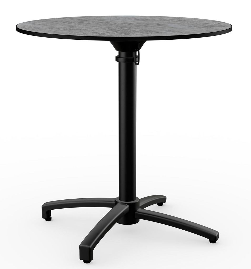 Gastro Terrassentisch Rene | HPL Compact Beton Grau | Ø 70 cm | Germany | Outdoor Tisch