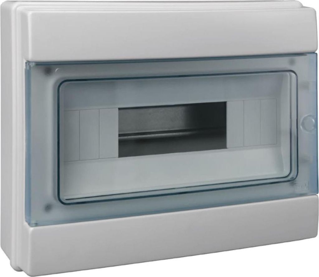 Sicherungskasten 12 Module Verteilerkasten IP65 Aufputzverteiler PE-/N-Klemmen