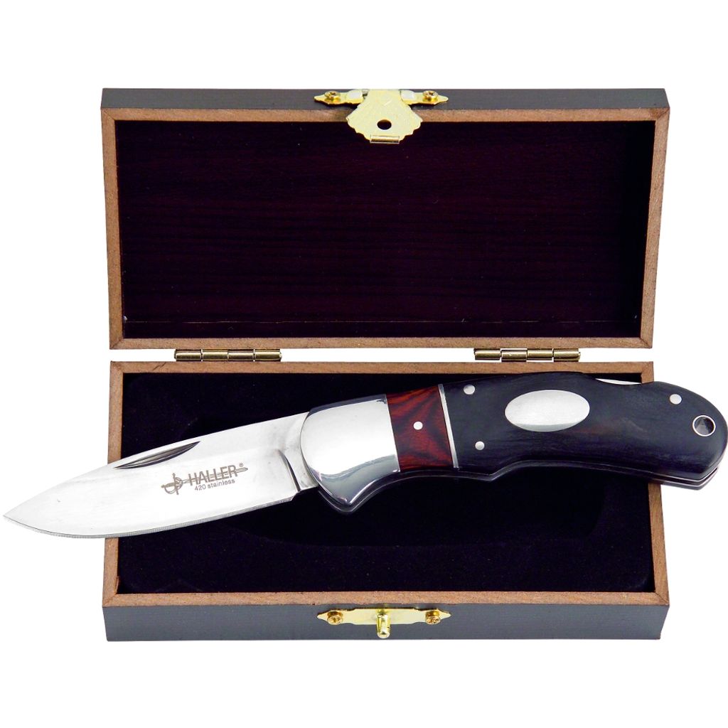 Haller Taschenmesser Tame Holzgriff /rot Produktbild 