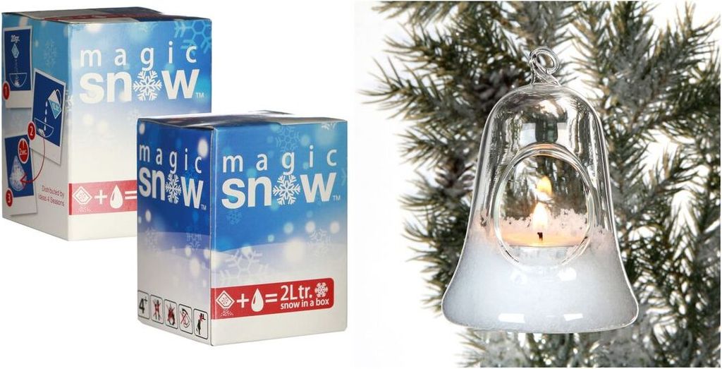 Zauberschnee Magic Snow - 20 Gramm | Deko-Schnee zum Dekorieren und Basteln