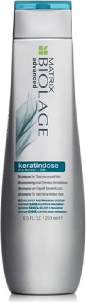 Matrix Keratindose Shampoo, 250 ml, Shampoo, Nicht-professionell, Unisex, Sprödes Haar, beschädigtes Haar, Stumpfes Haar, Stumpfes Haar, Anti-Frizz