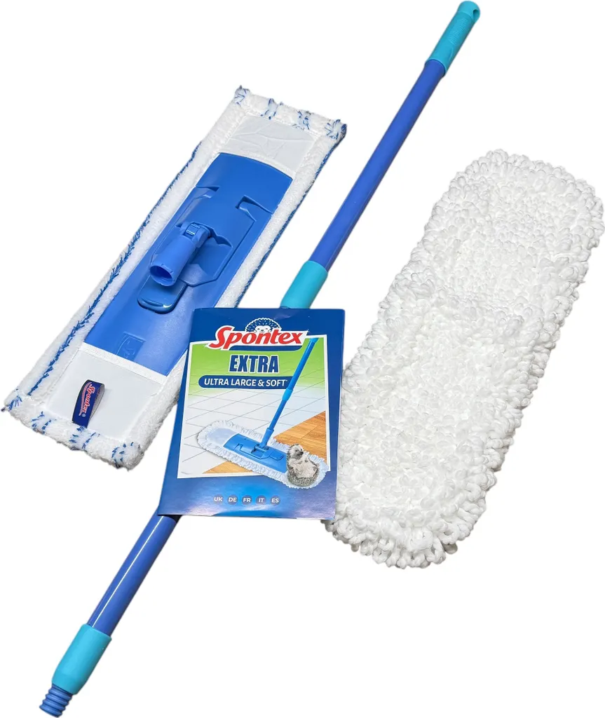Balai Microfibre Polyvalent Spontex Mop Extra Plat Nettoyage Facile