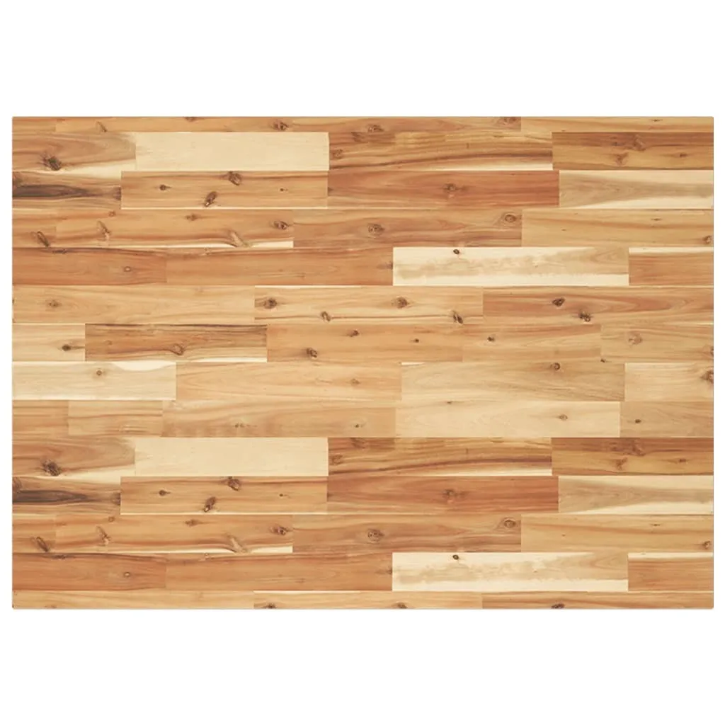 Piano per Tavolo Fai da Te Acacia 100x70x2cm | Legno Vero