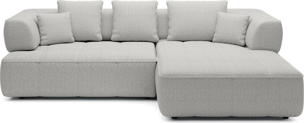 DomoHome Avangarde Ecksofa Moderne Eckcouch mit Verstellbarer Sitztiefe Wasserabweisendem Aragon-Stoffbezug und Hochwertiger Polsterung Linkes Layo...