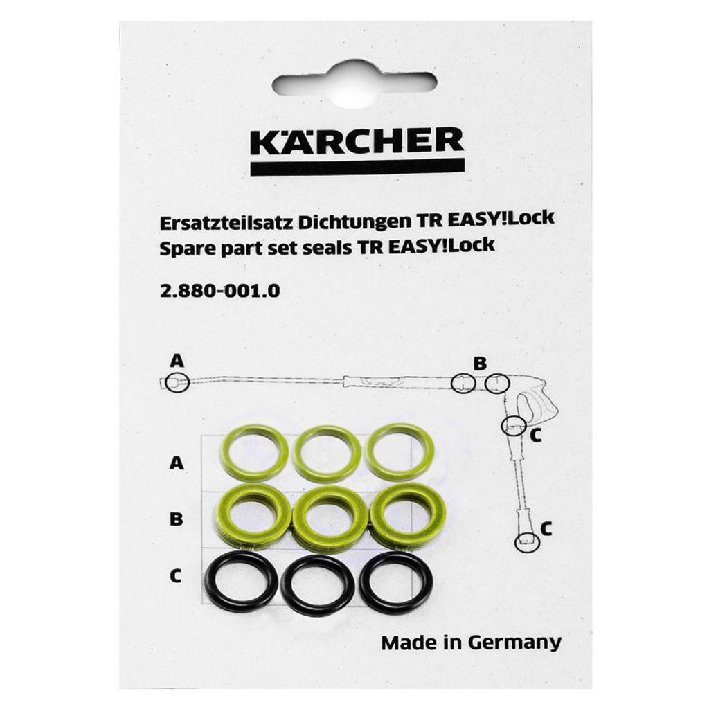 A package of Karcher spare part seals for TR EASY!Lock.