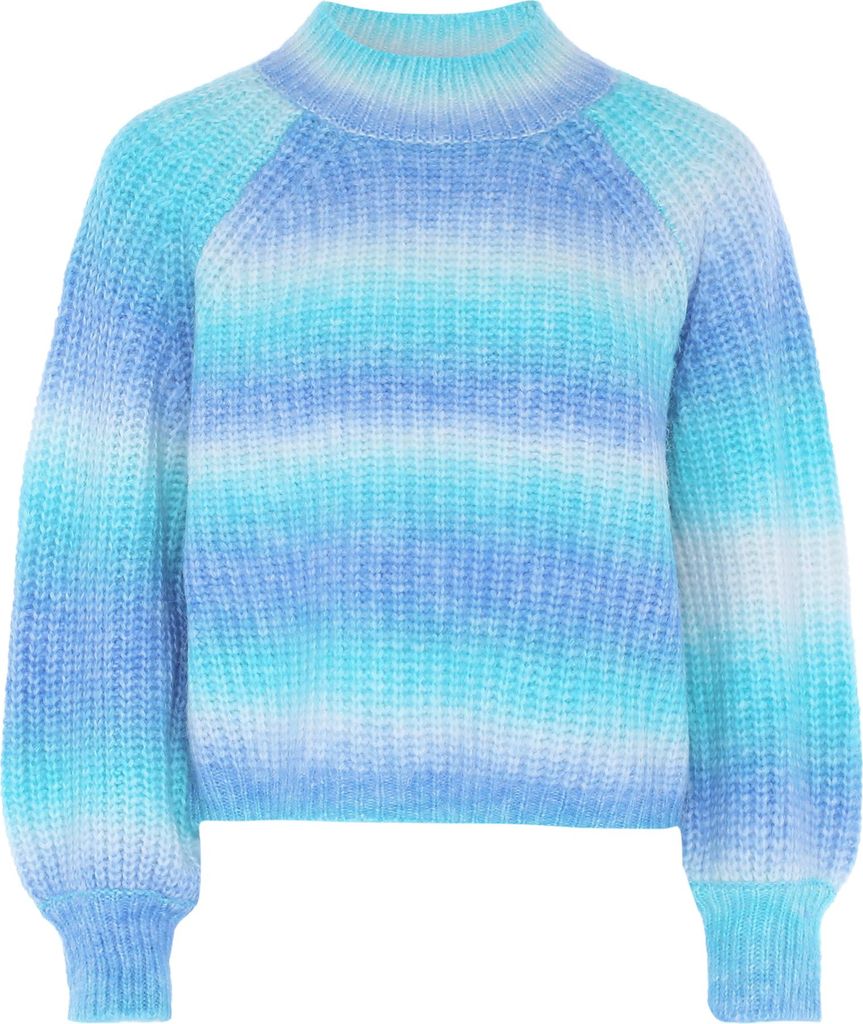 SIDONA damen pullover - blau mehrfarbig, XL/XXL