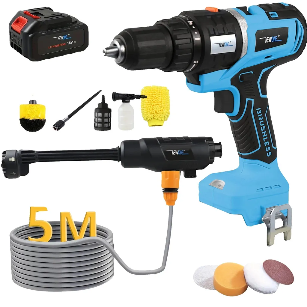 Nettoyeur haute pression sans fil 18V Kit 1 UE pour un lavage efficace