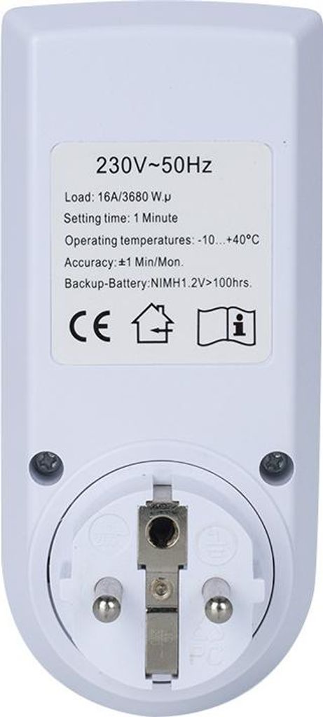 Digitale Zeitschaltuhr 1x, Programmierbare Steckdosen-Timer Mit LCD-Display, Zufallsmodus Gegen Einbruch