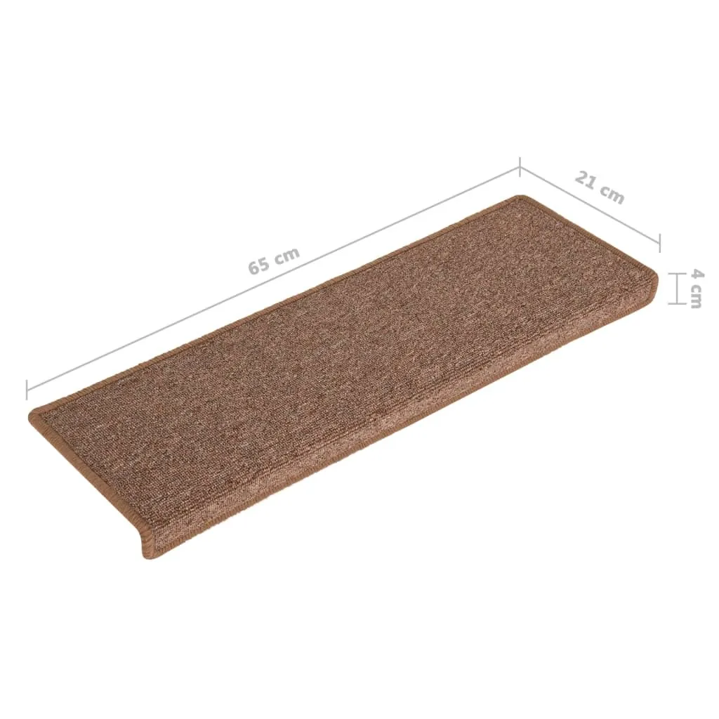 Protège-marche d'escalier adhésif et isolant phonique marron x15 - 6