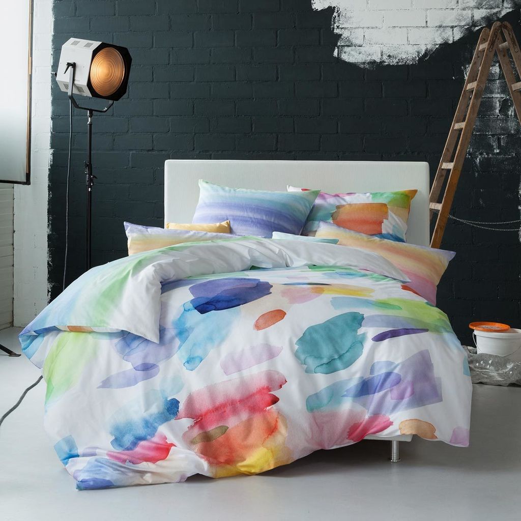 Estella Mako-Satin Wendebettwäsche Splash multicolor Produktbild 