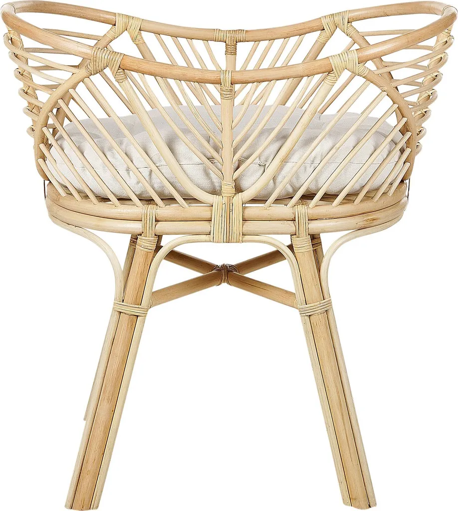 Berceau en rotin naturel pour bébé avec coussin style boho rustique