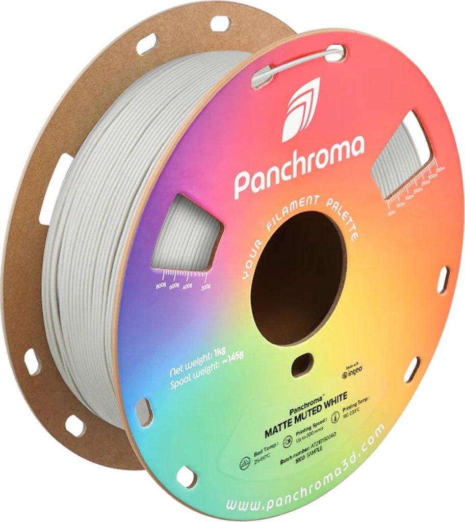 Pla Matte 1,75Mm Muted White 1Kg Produktbild 