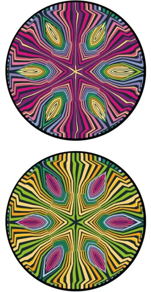 Puzzle en bois CURIOSI Double Hippie 154 pièces recto-verso créatif