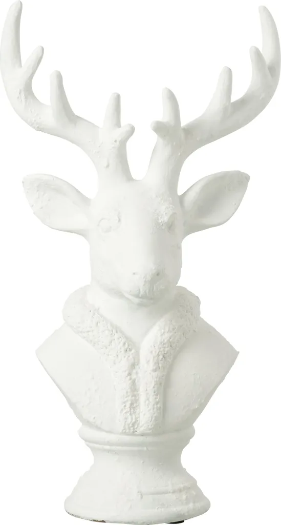 Statue de Cerf Blanc Large en Polyrésine - Décoration Intérieure Chic