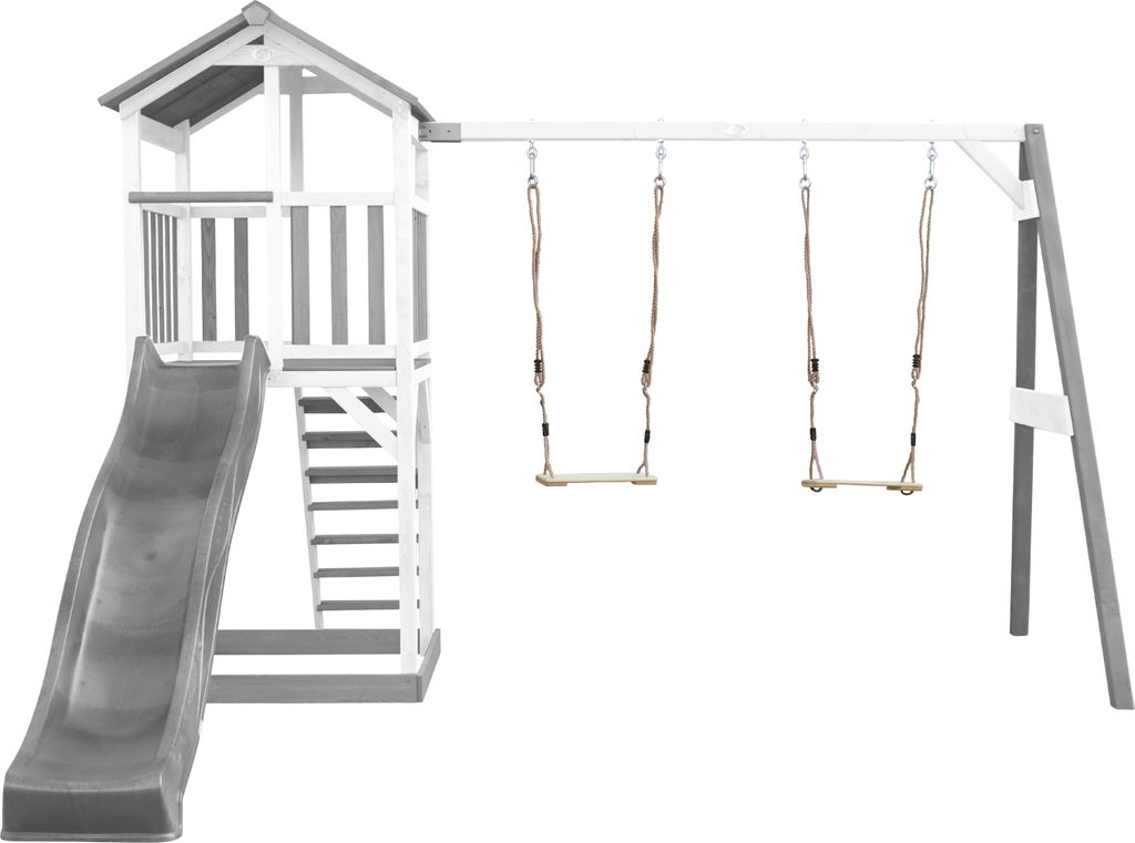 AXI Beach Tower Spielturm aus Holz in Weiß & Grau | Produktbild 3
