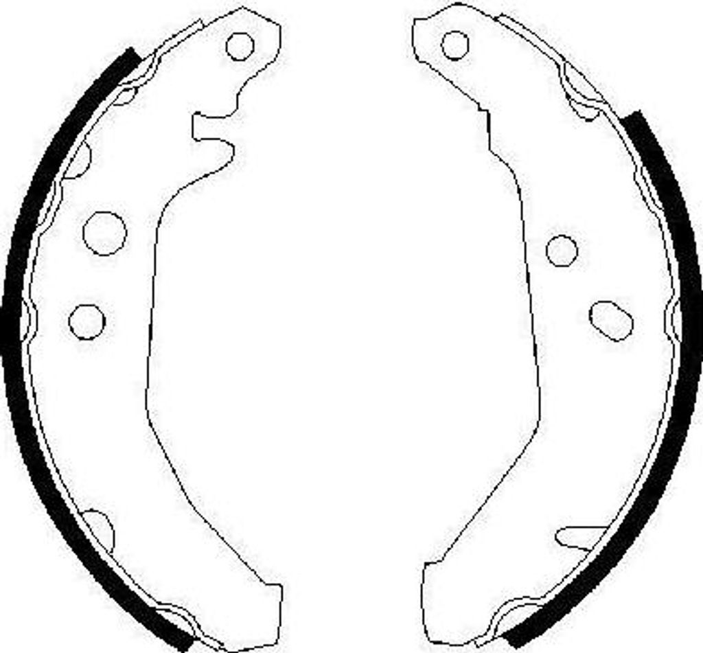 BOSCH 0 986 487 228 Bremsbackensatz OE 6183876 kompatibel mit Fiesta