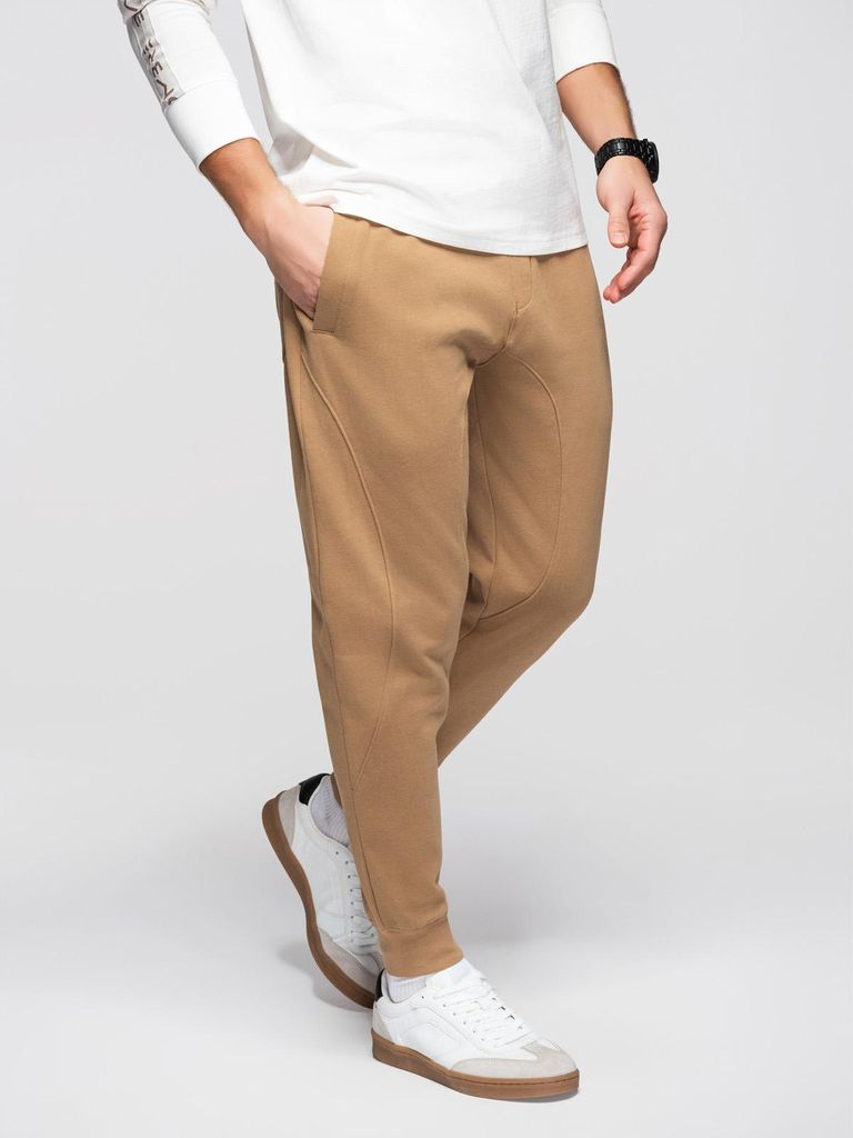 OMBRE Jogginghose bequemer Schnitt modern OM-PABS-0305 coffee XXL