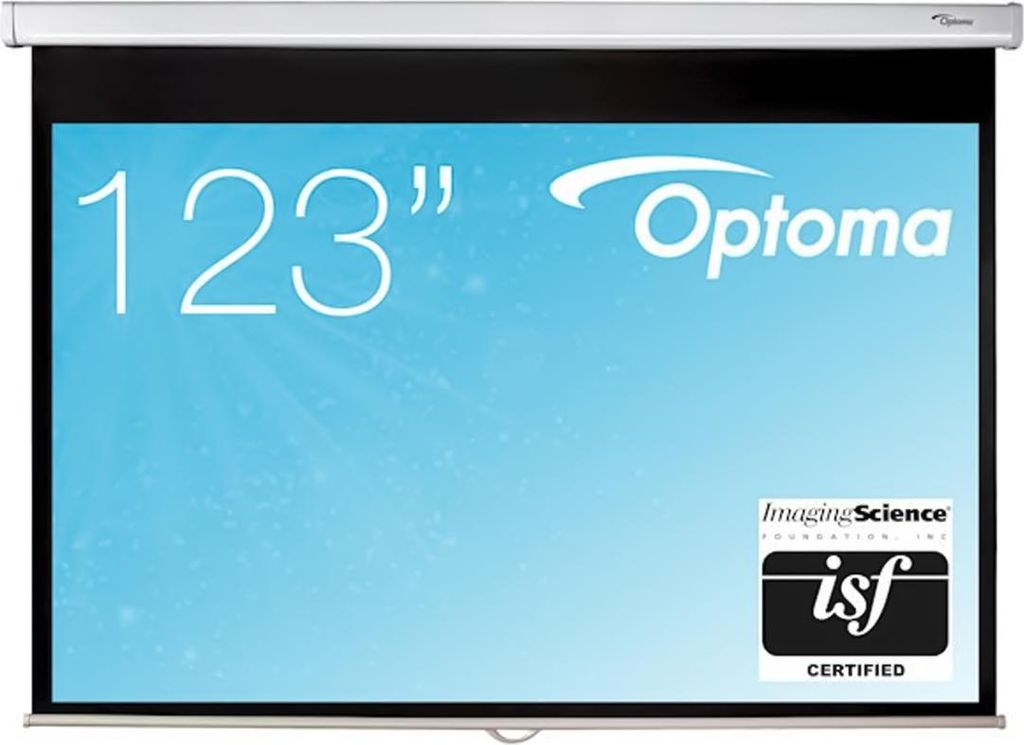 OPTOMA Manueller Pull-Down-Bildschirm DS-1123PMG+