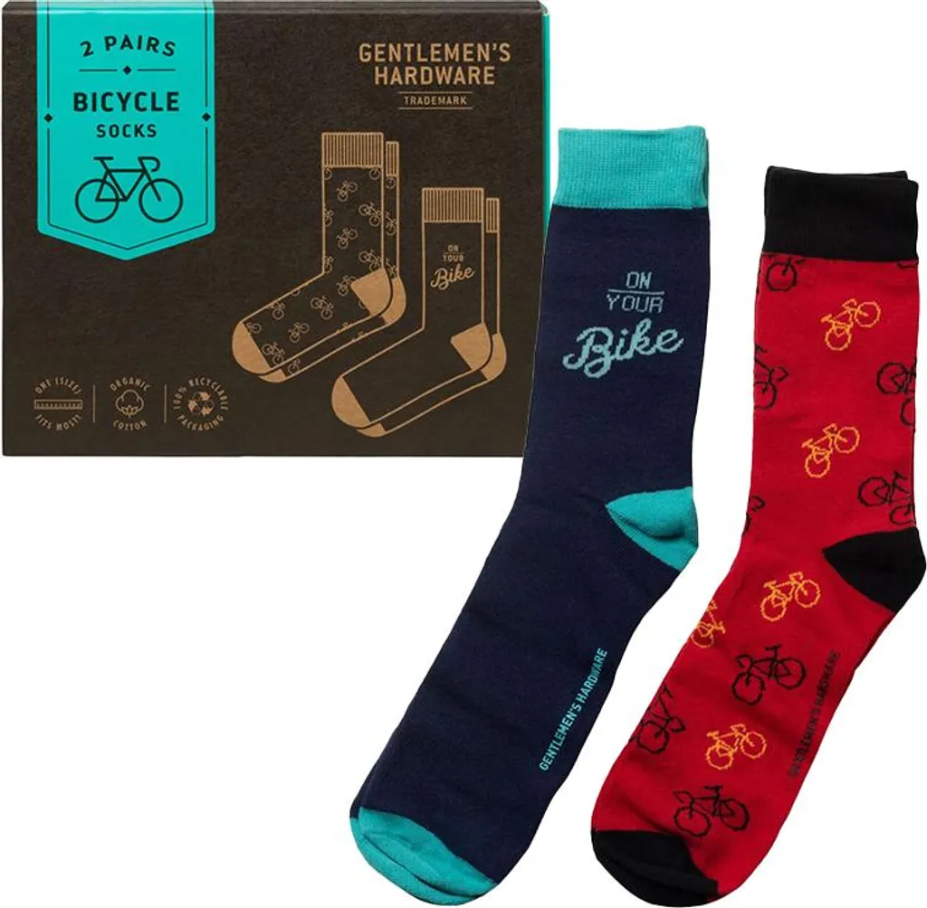 Gentlemen's Hardware GEN685 Lot de 2 Paires de Chaussettes en Coton