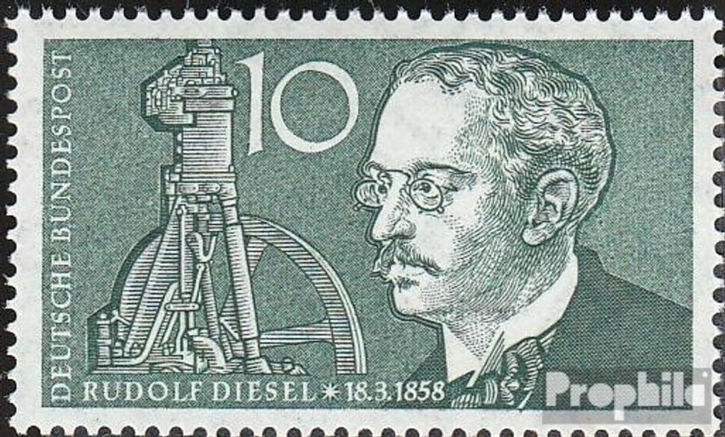 Briefmarken BRD (BR.Deutschland) 1958 Mi 284 (kompl.Ausg.) Produktbild 