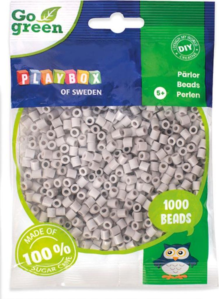Playbox Bügelperlen Go green Midi 1000 Stk. grau Produktbild 