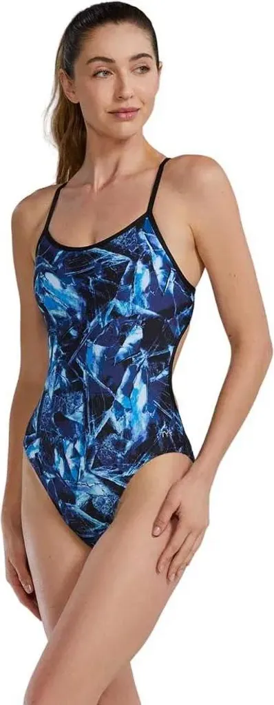 Maillot de bain pour entraînement de natation Tyr Reflecta Bleu T36