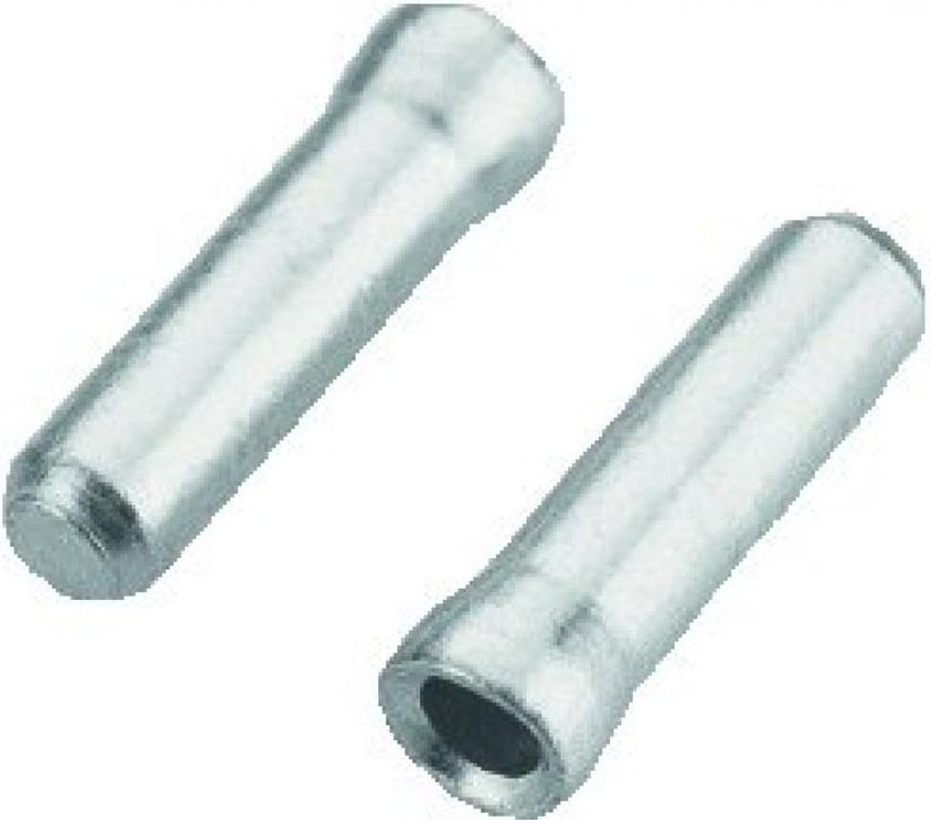 Jagwire Zugendhülsen Crimp 1,8 mm Silber - saubere, sichere Zugabschlüsse