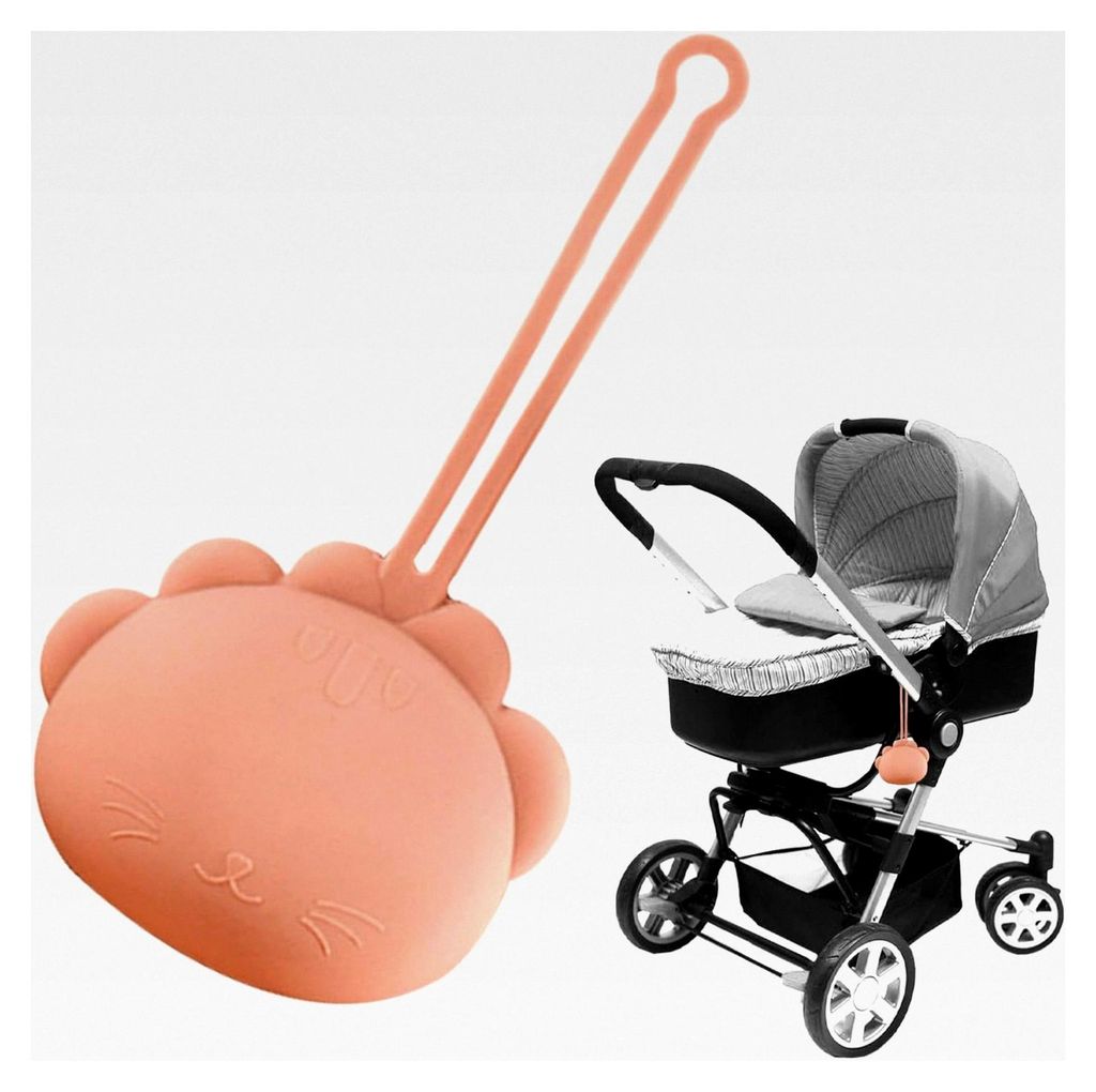 Tragbare Schnullerbox | Schnuller-Tasche | Schnuller-Organizer für Ausflüge, Reisen und Spaziergänge, Orange, Unisex