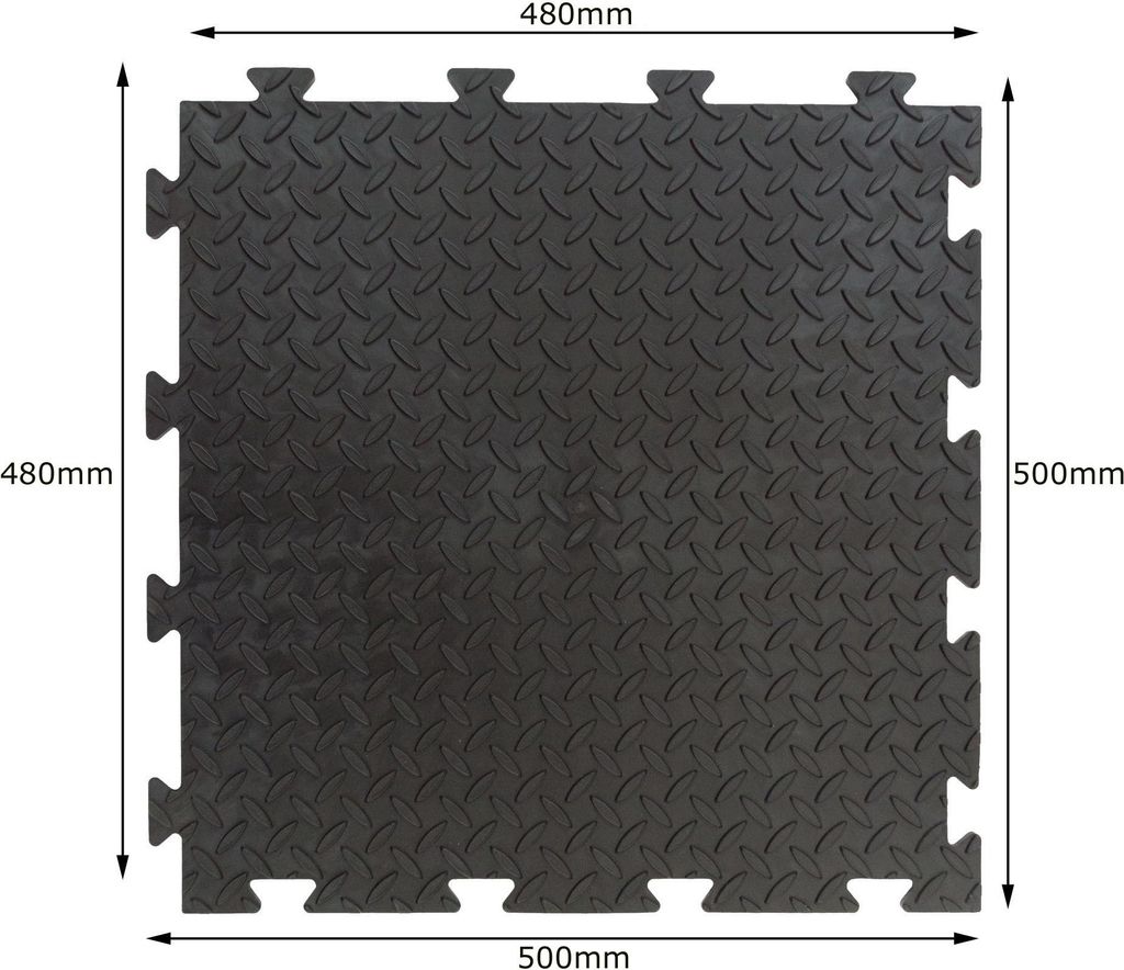 Gewerbeboden PVC Fliesen Raute 8mm Garagenboden Produktbild 5