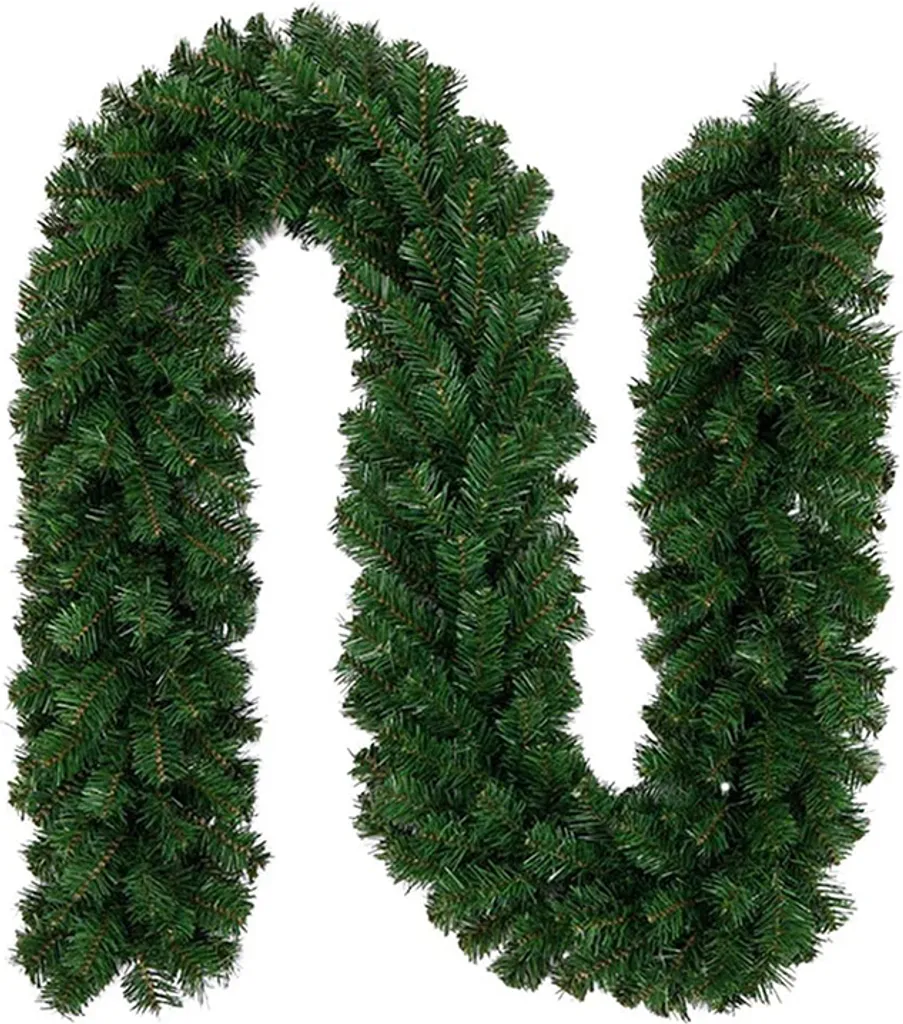 Guirlande sapin Narnia 270 cm pour rampe d'escalier et cheminée de Noël