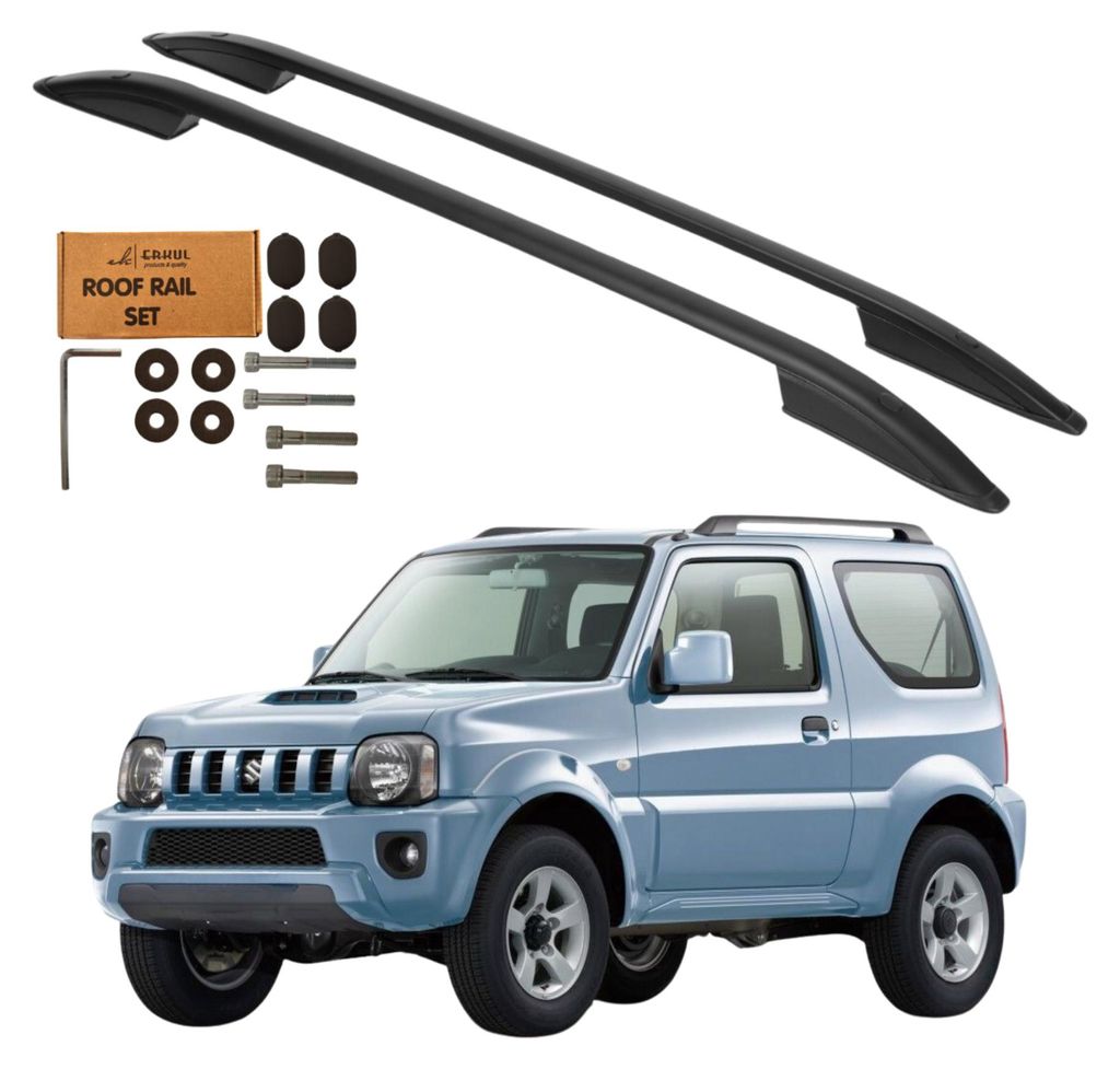 Strešné lyžiny SUZUKI JIMNY 1998-2018 Čierne hliníkové Obrázok produktu 
