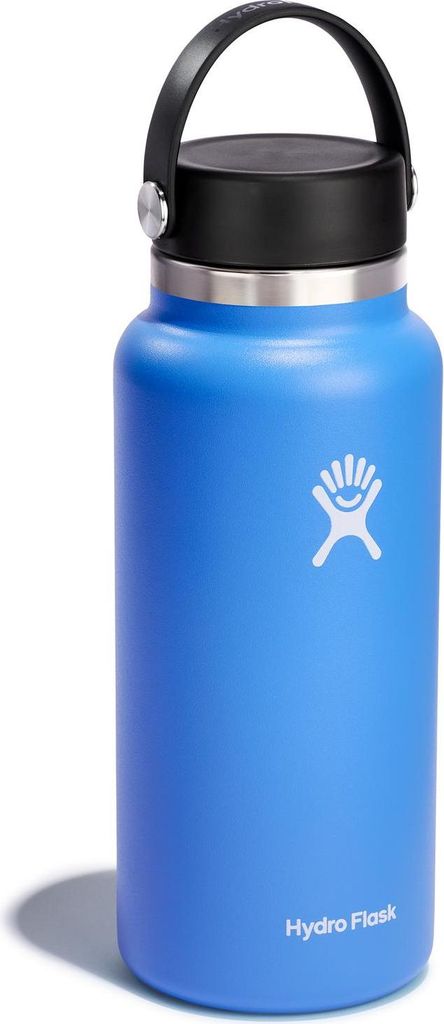HYDRO FLASK 32 Oz Wide Mouth Flex Cap Trinkflasche blau 946 ml