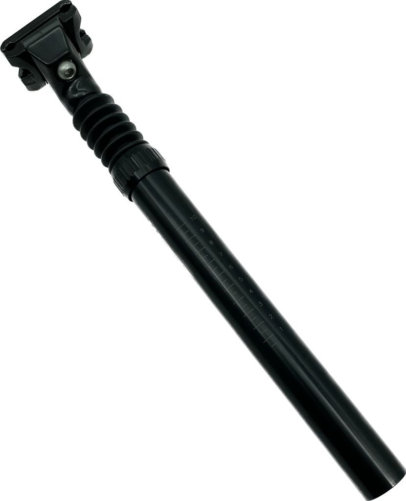 ZOOM Fahrrad Sattelstütze Ø 30,9mm gefedert Alu bis 160kg 350mm Vorspannung