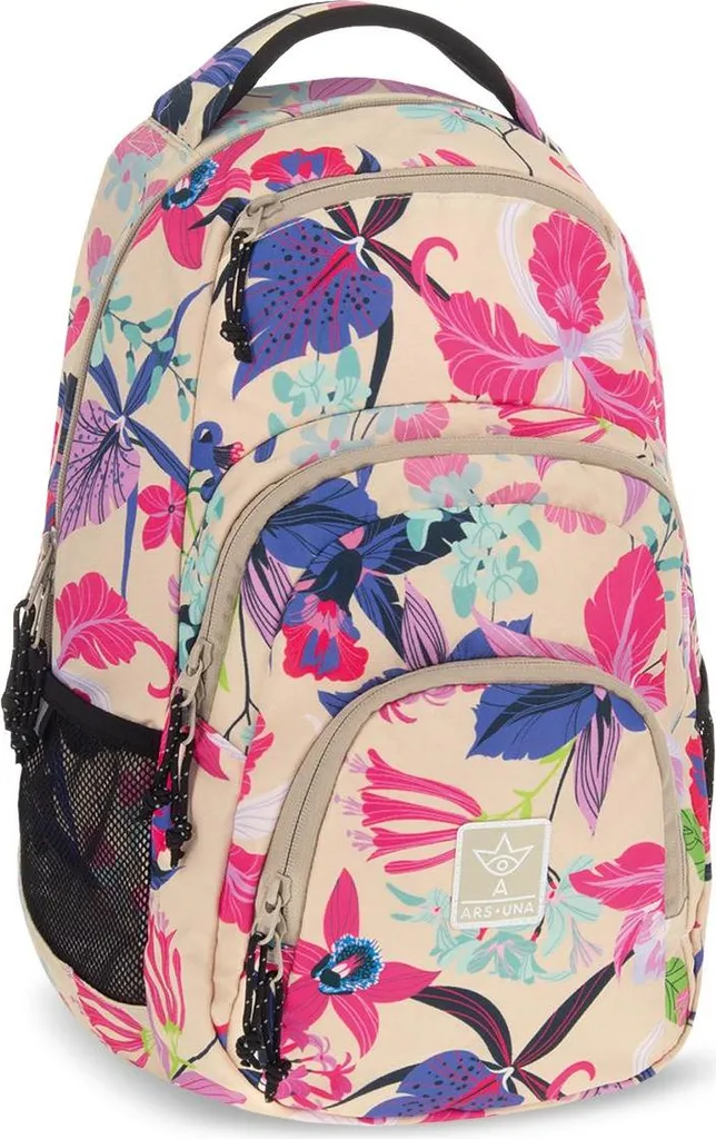Sac à dos solide contre le mal de dos - Ars Una AU-2 Fleurs pour Étudiant