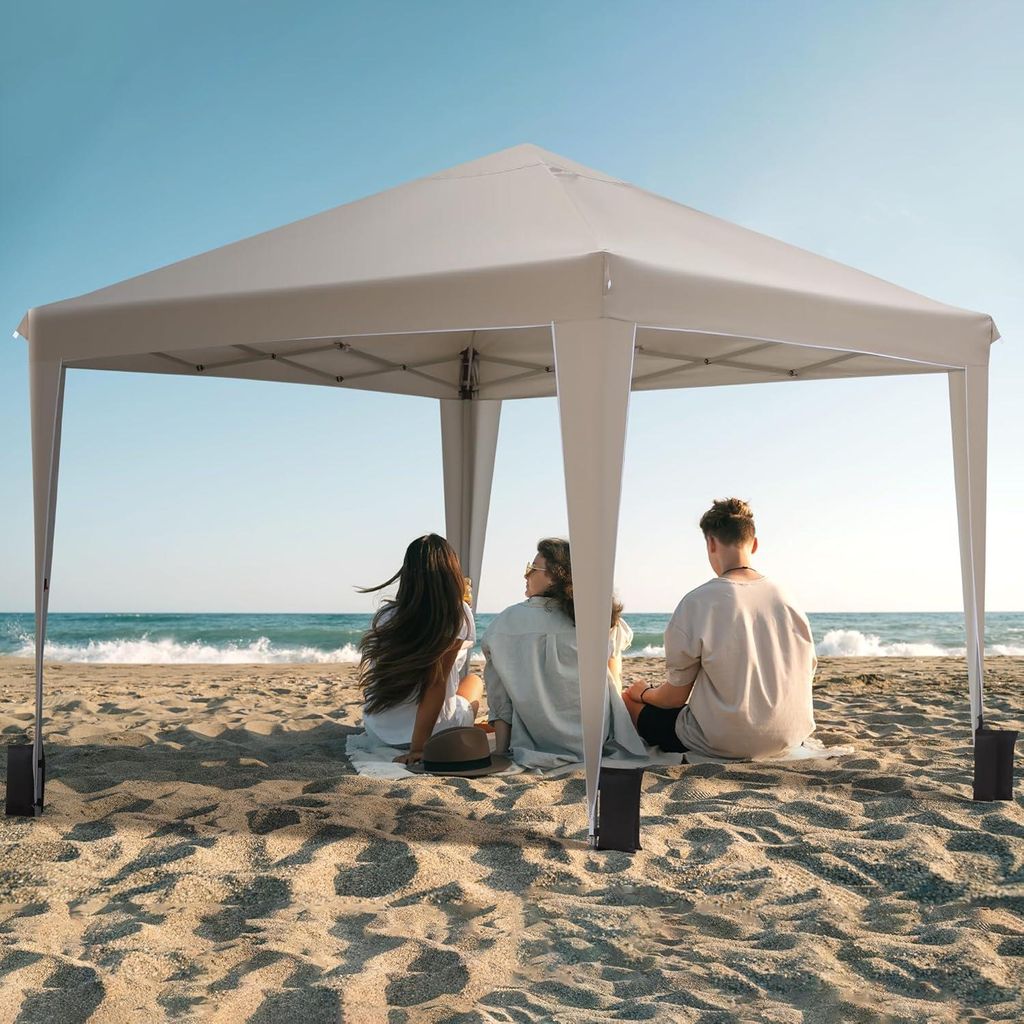 Faltpavillon 3x3 m - Wasserdicht, UV-Schutz und Einfache Installation - Stabiler Partyzelt mit Verstärkungen
