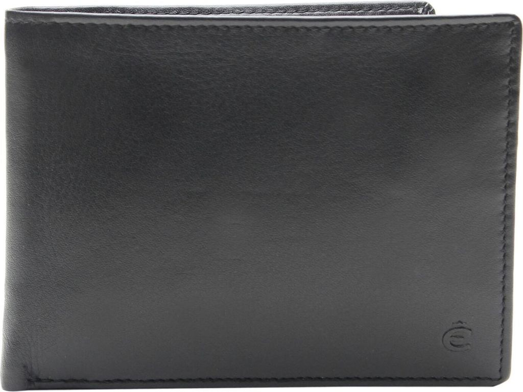 Esquire Leder Geldbörse Compact Wallet Black schwarz Produktbild 