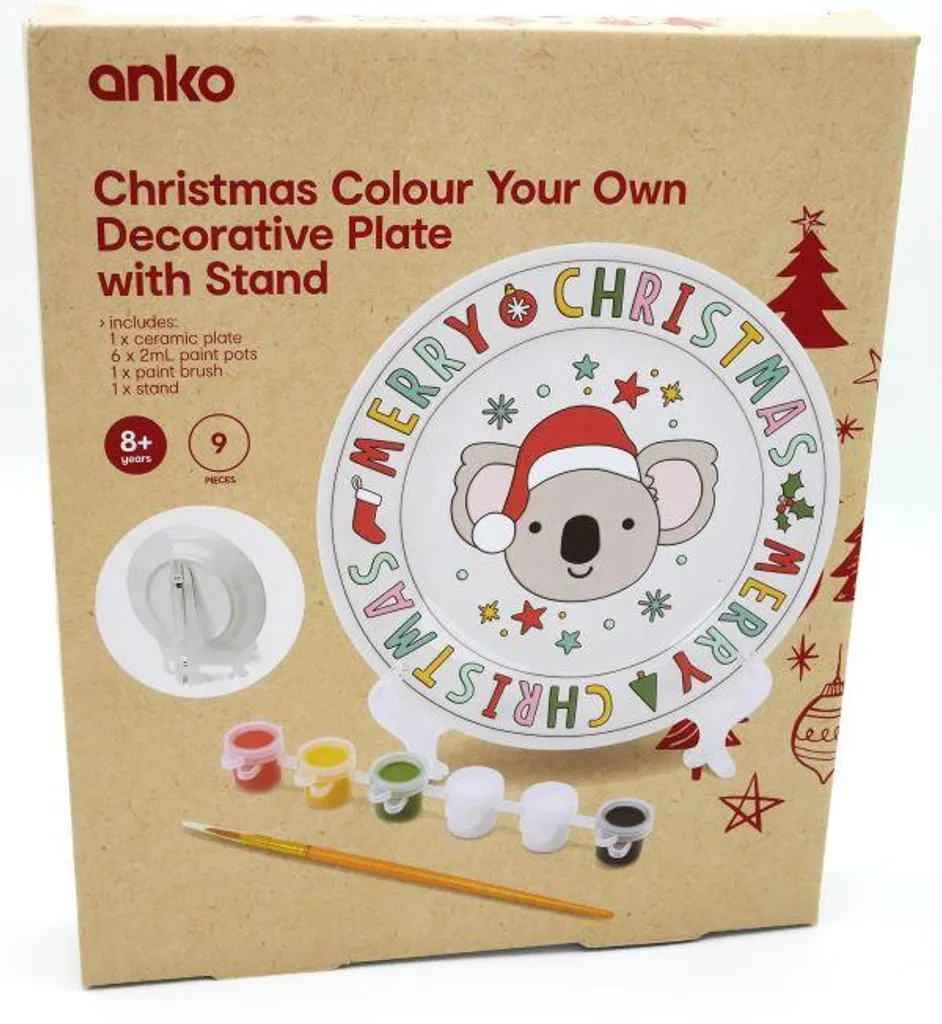 Kit créatif panneau de Noël à peindre soi-même - Idée DIY Joyeux Noël