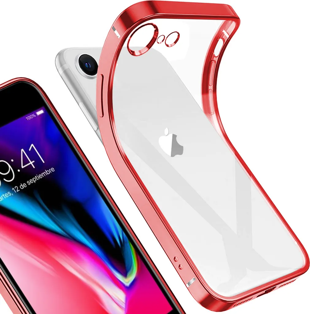 IPhone 8/7 Hülle – Durchsichtige Silikonhülle Mit Süßer Schildkröte, Stoßfest & Schlank