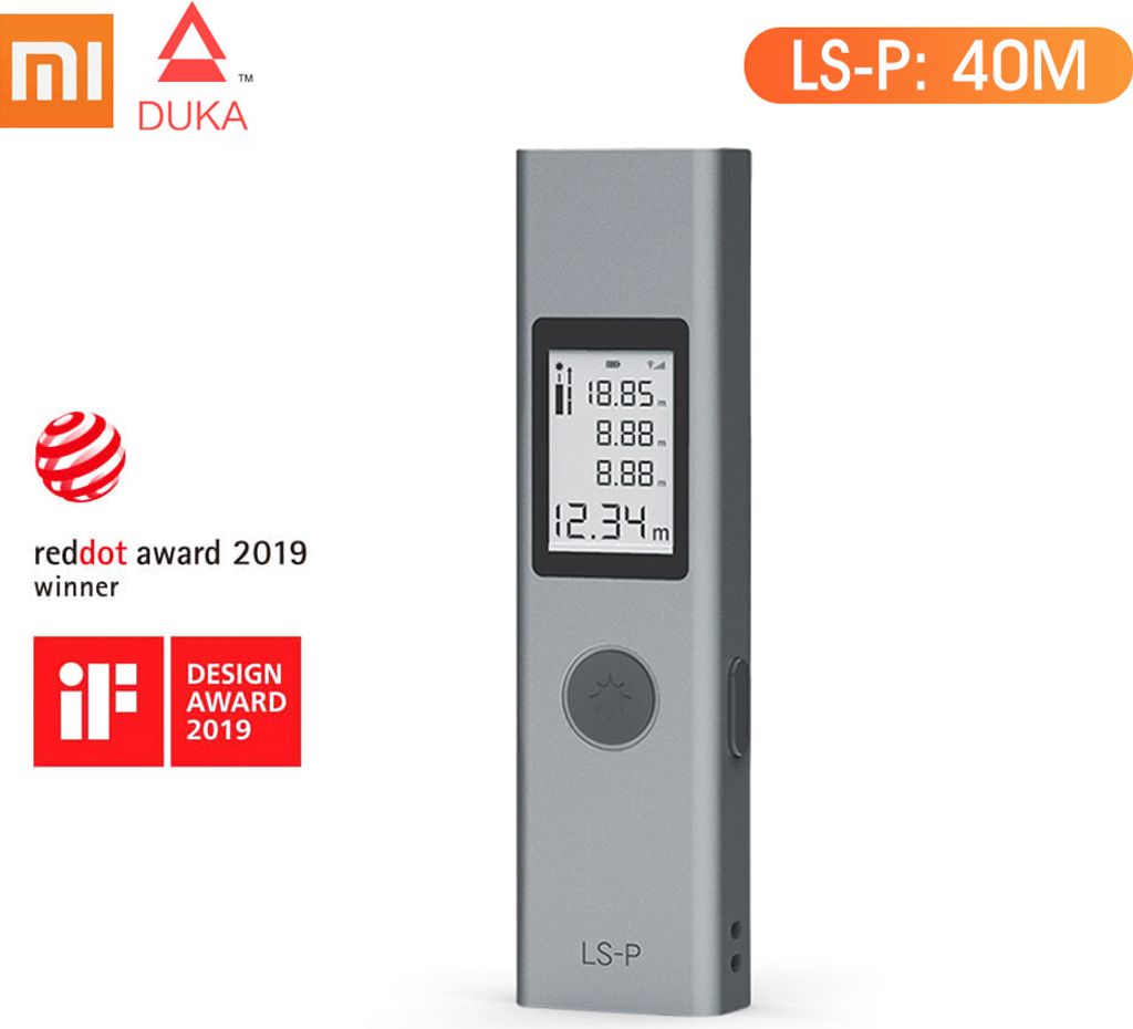 Lixada 40M Laser-Entfernungsmesser LS-P Tragbarer, hochpraeziser USB-Schnellladungs-Entfernungsmesser
