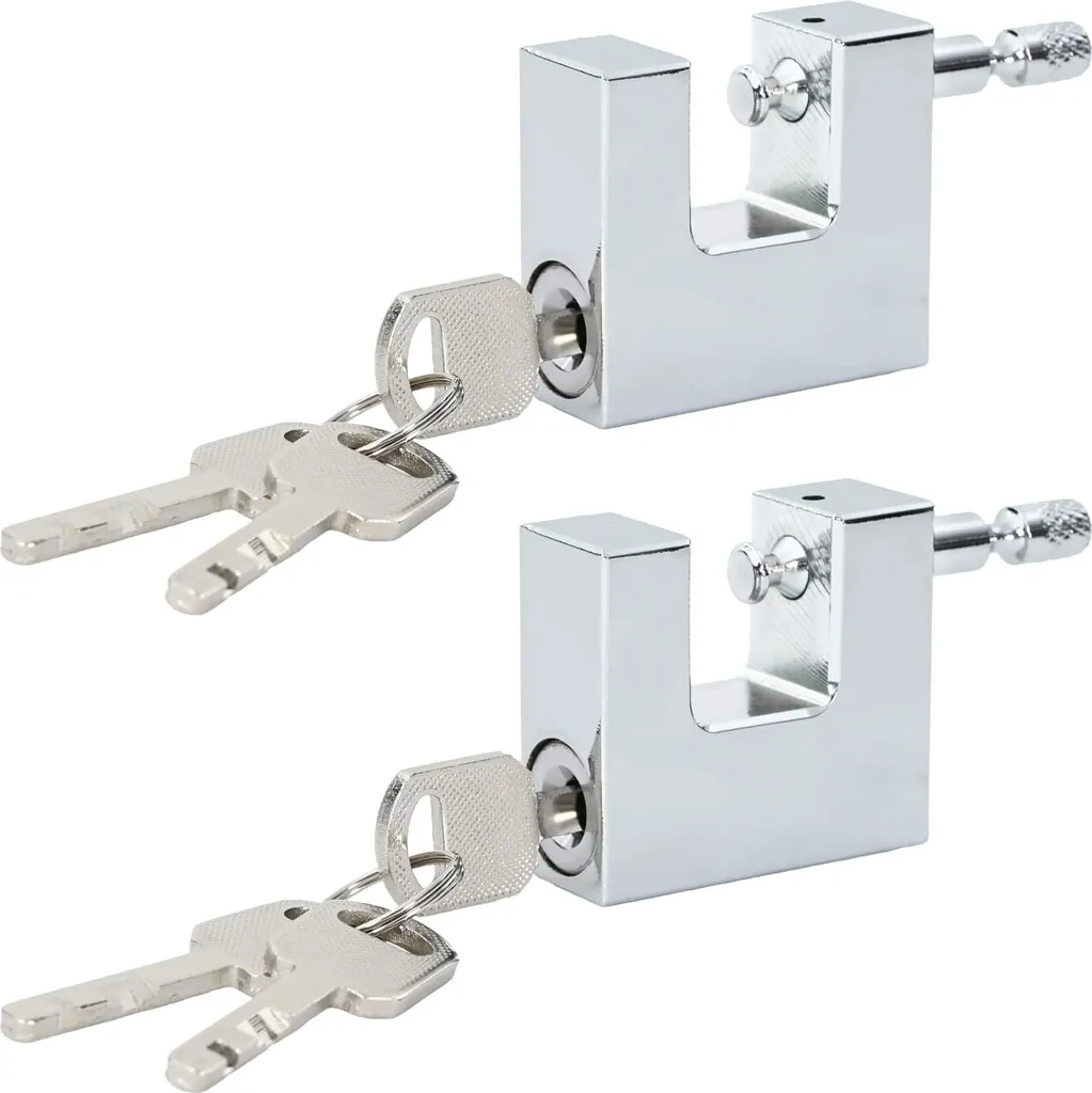 Lucchetto SYFAX™ 2 Pezzi Ferro 50mm Argento | Stop ai Furti Facili