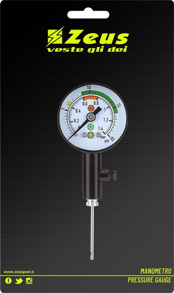 Einheitsgröße|Zeus Ball Luftdruckmesser Manometer